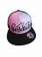 Snap Trucker Pink-Turquise cap BejkRoll - Wave logo - front