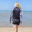 Shorts - OUTLINE - Damen hellblau / schwarz - Partnerdesign
