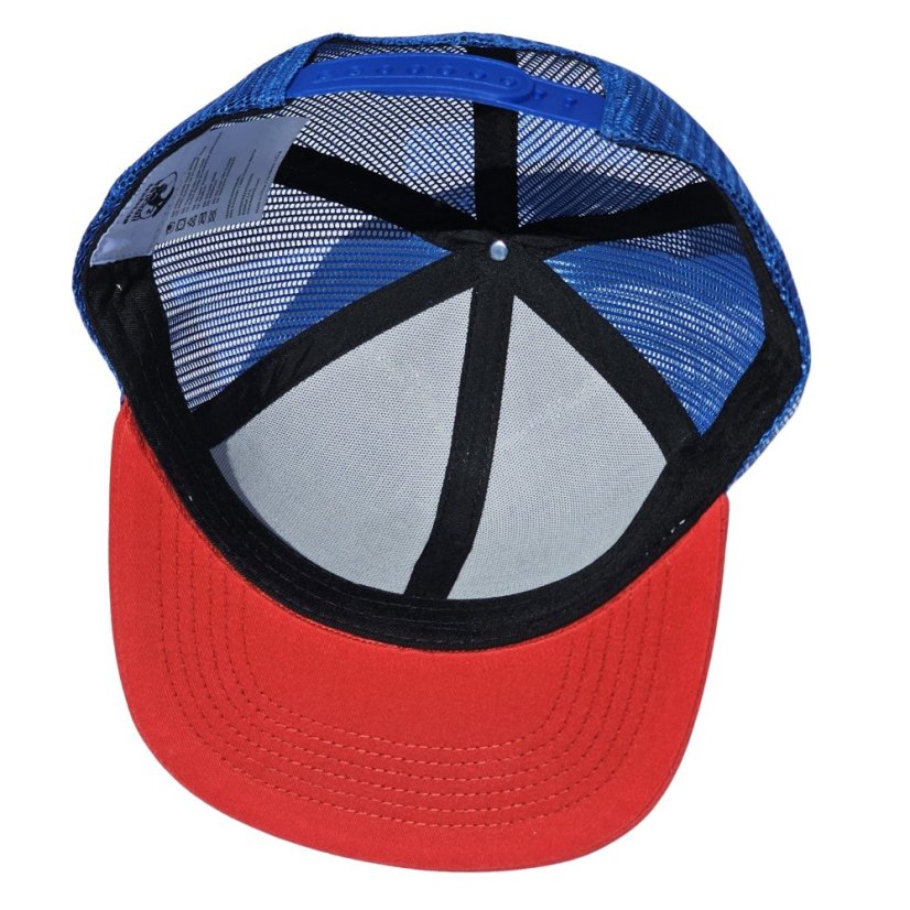 Gorra Snap Trucker blanca/azul/roja - logotipo BEJCZECH