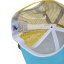 Gorra Snap Trucker azul claro/amarillo - logotipo LANA
