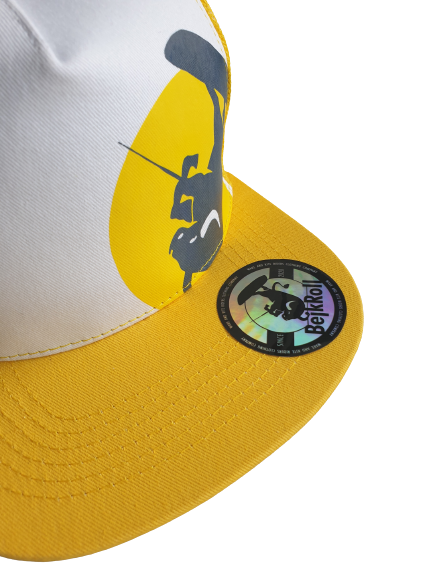 Snap Trucker Amarillo/Blanco - Logo redondo
