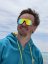 Brýle BejkRoll Champion REVO + EVA Box - barvy české vlajky - oranžové zrcadlo - kluk na pláži