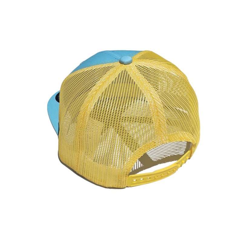 Gorra Snap Trucker azul claro/amarillo - logotipo LANA