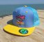 Snap Trucker Amarillo/Azul claro - Logo triangular
