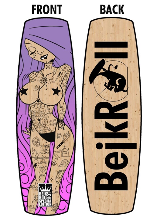 BejkRoll HOT Edition Kiteboard + Vázání - Barva: zelená, Technologie: Sklolaminát