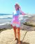 Ladies wetsuit BejkRoll Pastel Rainbow - girl on the reef - size M