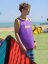 Camiseta deportiva BejkRoll morado amarillo/logotipo excéntrico - Color: morado/amarillo, Talla: S