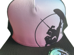 Snap Trucker Black-Pink kšiltovka BejkRoll - Kulaté logo - předek detail logo Snap Trucker Black-Pink kšiltovka BejkRoll - Kulaté logo - předek detail logo