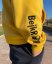 BEJK VELVET - Velvet sweatshirt with hood BejkRoll - yellow - detail embroidered logo sleeve BEJK VELVET - Velvet sweatshirt with hood BejkRoll - yellow - detail embroidered logo sleeve