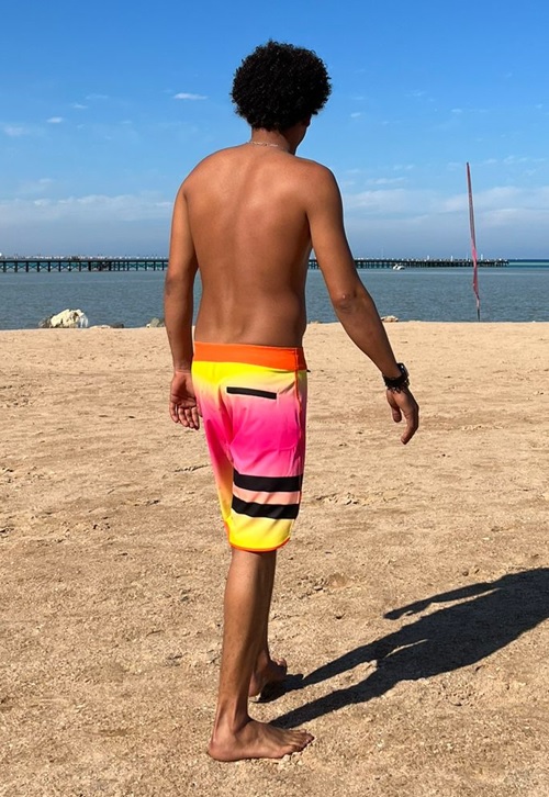 Shorts - gelb/rosa