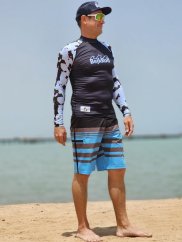 Shorts - blau/schwarz