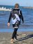 Camiseta de kitesurf BejkRoll negro azul/logotipo excéntrico (con orificio para gancho de trapecio) - con tu propio texto - Color: negro/azul, Talla: S