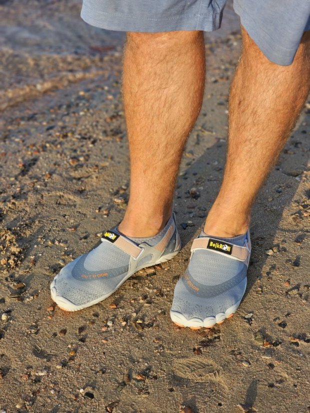 Wasserschuhe - barfuß - schnell trocknend - grau - Farbe: grau, EU-Schuhgröße: 39.0