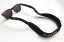 Neoprene strap - lanyard for glasses with tightening - Color: Black