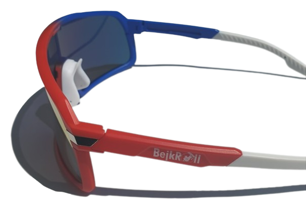CHAMPION REVO + EVA BOX - azul/blanco/rojo - espejo dorado-azul