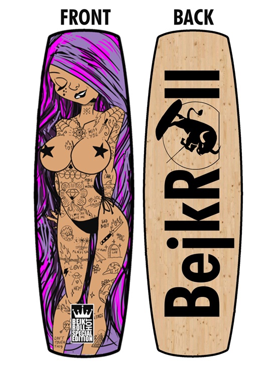 BejkRoll HOT Edition Kiteboard + Vázání - Barva: zelená, Technologie: Sklolaminát