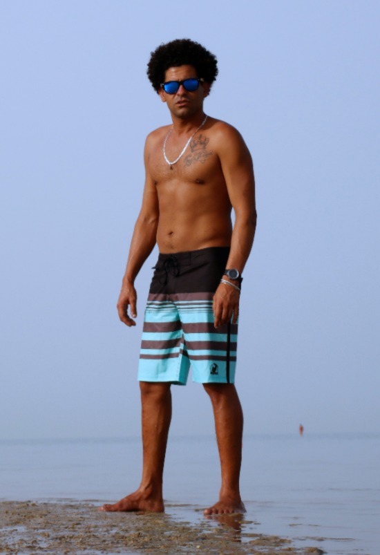 Board Shorts BejkRoll  - unisex - mint/black - size 30