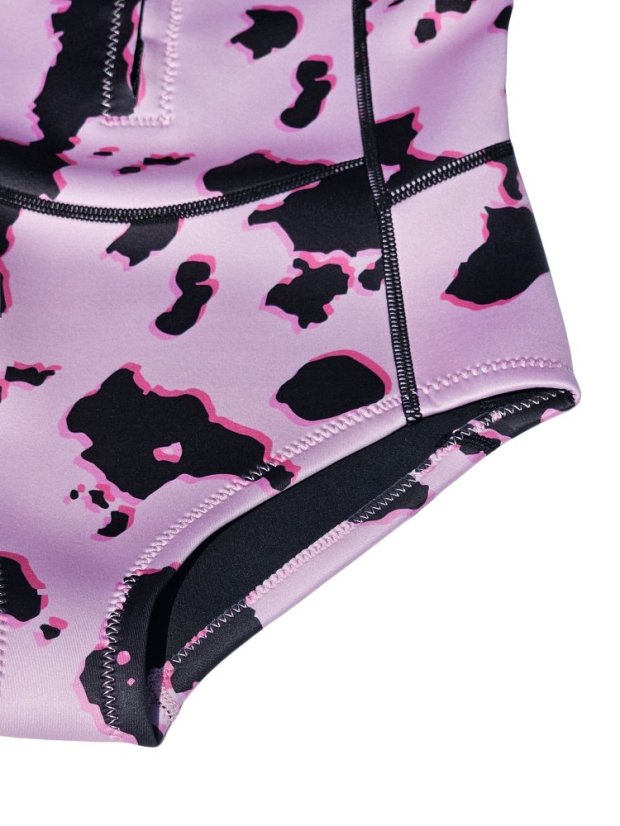 Dámský neopren BejkRoll Bull Skin růžový - detail - sešití spodní části pro vyšší elasticitu