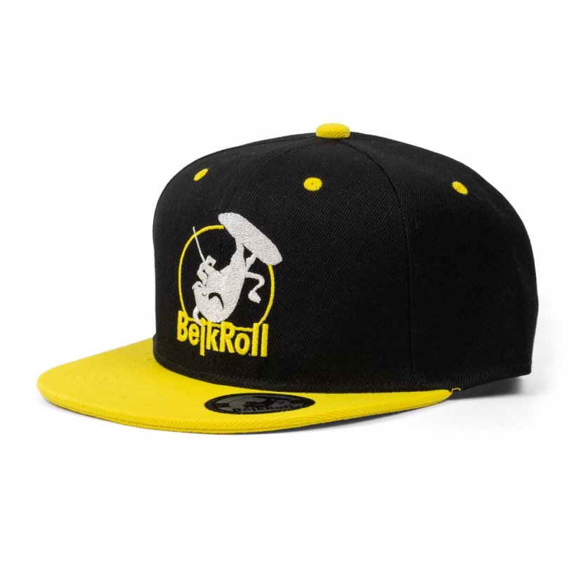 SnapYellow cap BejkRoll - Rounded logo - side