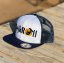 Snap Trucker Blanco/Azul marino - Logotipo recto