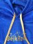 Surf Poncho BejkRoll WAVE MASTER - royal blue - V folding hoodie - detail