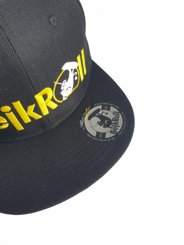 SNAP BLACK - Logotipo recto (Yupoong SnapBack)