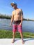 Board Shorts BejkRoll - raspberry - unisex - boy in wakepark2 - size 34