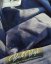 BEJK VELVET - Sametová mikina s kapucí BejkRoll - prodloužená - námořní modrá - detail sametový materiál a nášivka Buď Bejk - kapuce