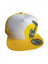 Snap Trucker Amarillo/Blanco - Logo redondo