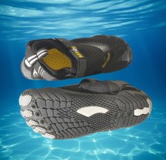 Water shoes BejkRoll - quick drying - top and sole - black