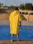 Surf Poncho BejkRoll WAVE MASTER - yellow - man by the pool back - size L