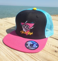 Snap Trucker Czarno/Różowy - Trójkątne logo