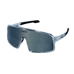 Brýle BejkRoll Champion REVO + EVA BOX - transparentní šedé - stříbrné zrcadlo