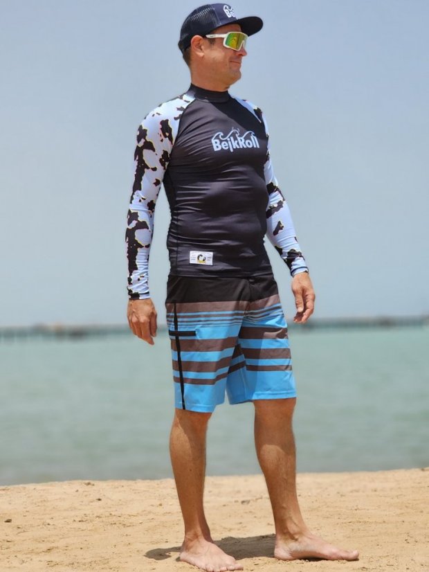 Shorts - blau/schwarz - Größe: 36