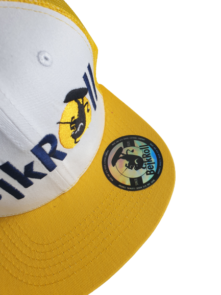 Snap Trucker Amarillo/Blanco - Logo recto
