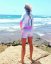 Ladies wetsuit BejkRoll Pastel Rainbow - girl on the reef back - size M