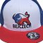 Gorra Snap Trucker blanca/azul/roja - logotipo BEJCZECH