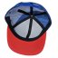 Gorra Snap Trucker blanca/azul/roja - logotipo BEJCZECH