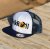 Snap Trucker White-Navy kšiltovka BejkRoll - Rovné logo