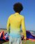Lycra - SUNRISE - amarillo/azul - logotipo OLA - unisex