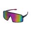 Sunglasses BejkRoll Champion REVO + EVA Box - transparent grey - lila-pink mirror