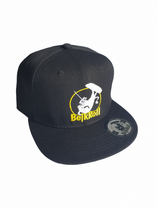 SnapBlack cap BejkRoll - Rounded logo - front
