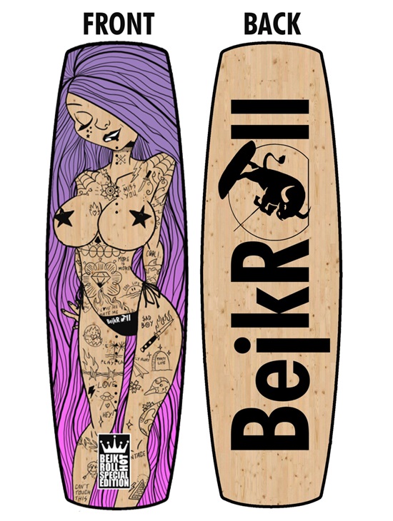 BejkRoll HOT Edition Kiteboard + Vázání - Barva: zelená, Technologie: Sklolaminát