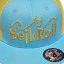 Snap Trucker Světlá Modrá - Žlutá - WAVE logo - logo detail & sticker
