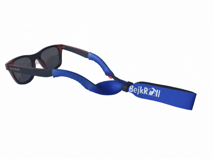 Neoprene strap BejkRoll - lanyard for glasses with tightening - blue