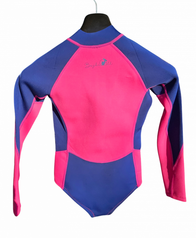 Ladies wetsuit BejkRoll Pink Lagoon - detail - complete back side