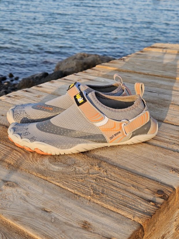 Wasserschuhe - barfuß - schnell trocknend - grau - Farbe: grau, EU-Schuhgröße: 39.0