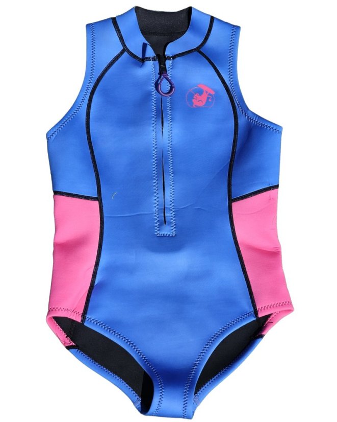 Damen-Neopren BejkRoll HOT OCEAN 2mm - Farbe: blau/rosa, Größe: L