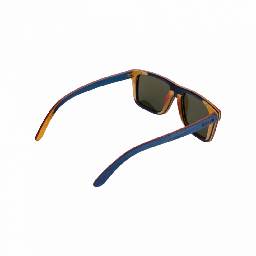 Sluneční brýle BejkRoll DON - modré zrcadlo - zadek