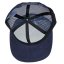 Gorra de camionero Snap azul marino/plateada, logotipo WAVE recto en el centro